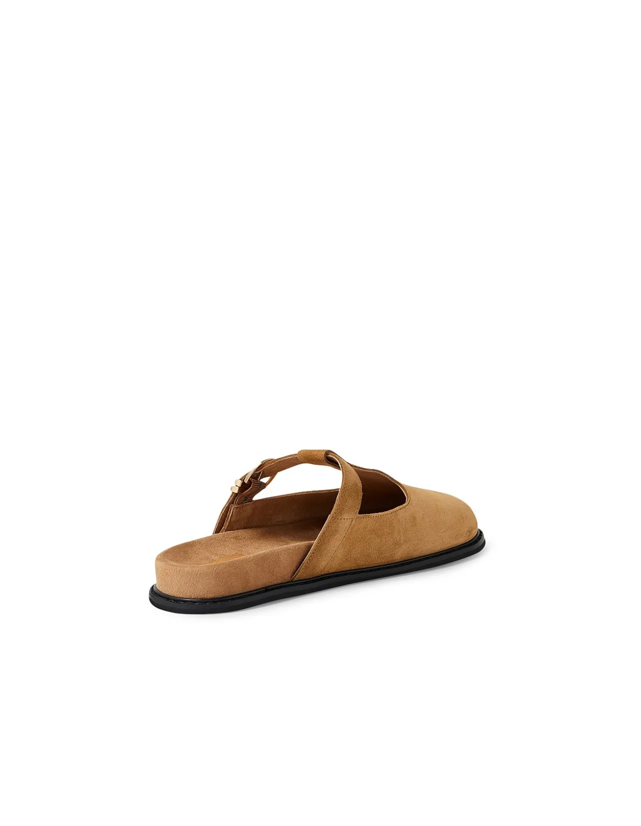 VILERI Cashmere Suede Buckle Clogs
