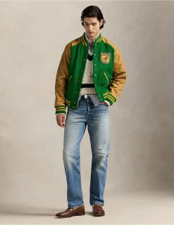 Vintage-Inspired Letterman Jacket