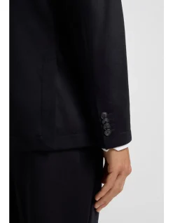 Virgin-wool jacket with micro pattern