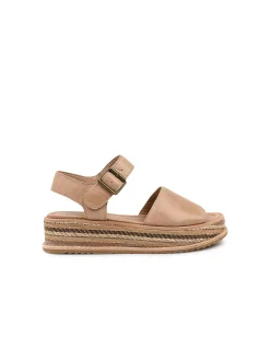 Vishva Woven Platform Leather Sandals