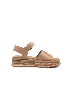 Vishva Woven Platform Leather Sandals