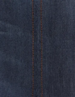 V-NECK DENIM TOP