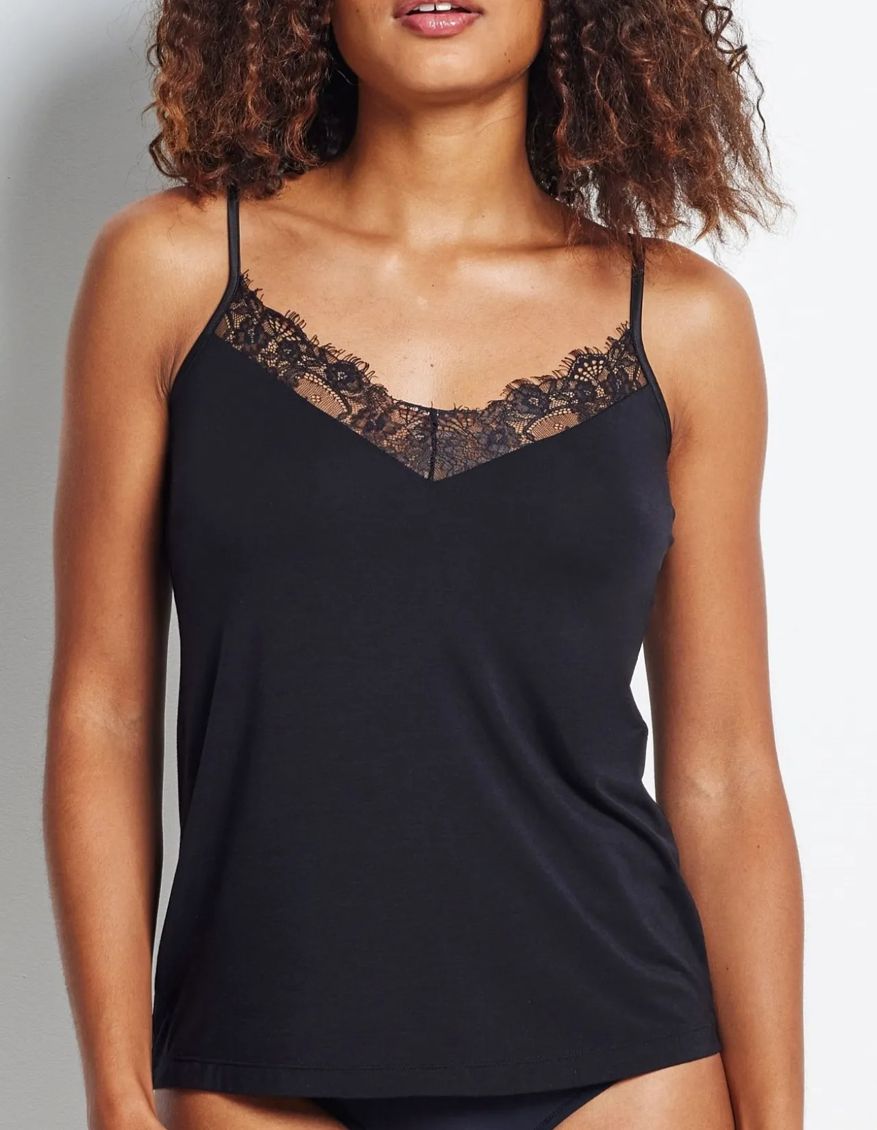 V Neck Lace Trim Cami