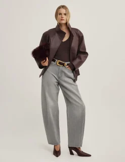 V-Neck Long Sleeve Top