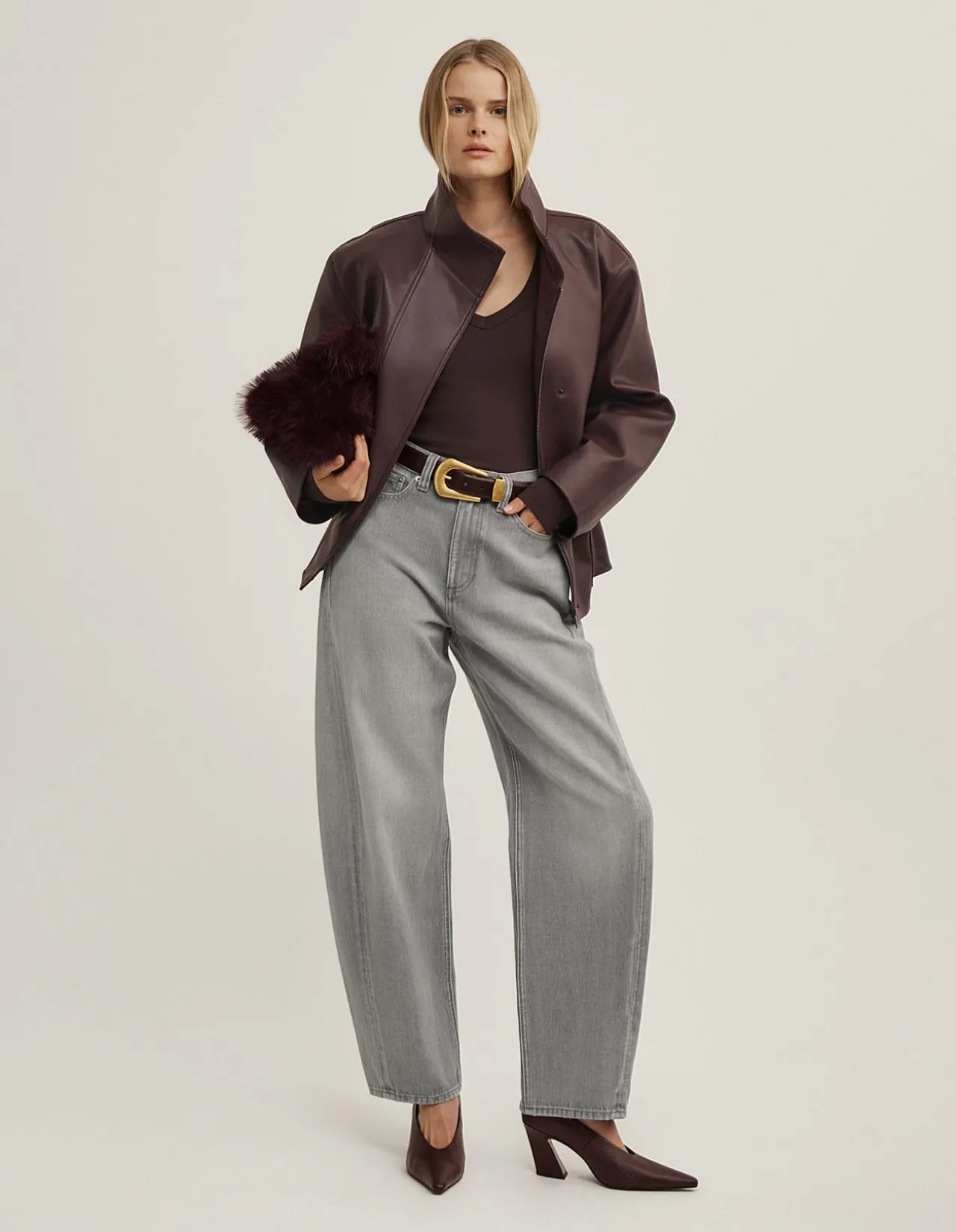V-Neck Long Sleeve Top