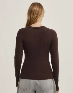 V-Neck Long Sleeve Top