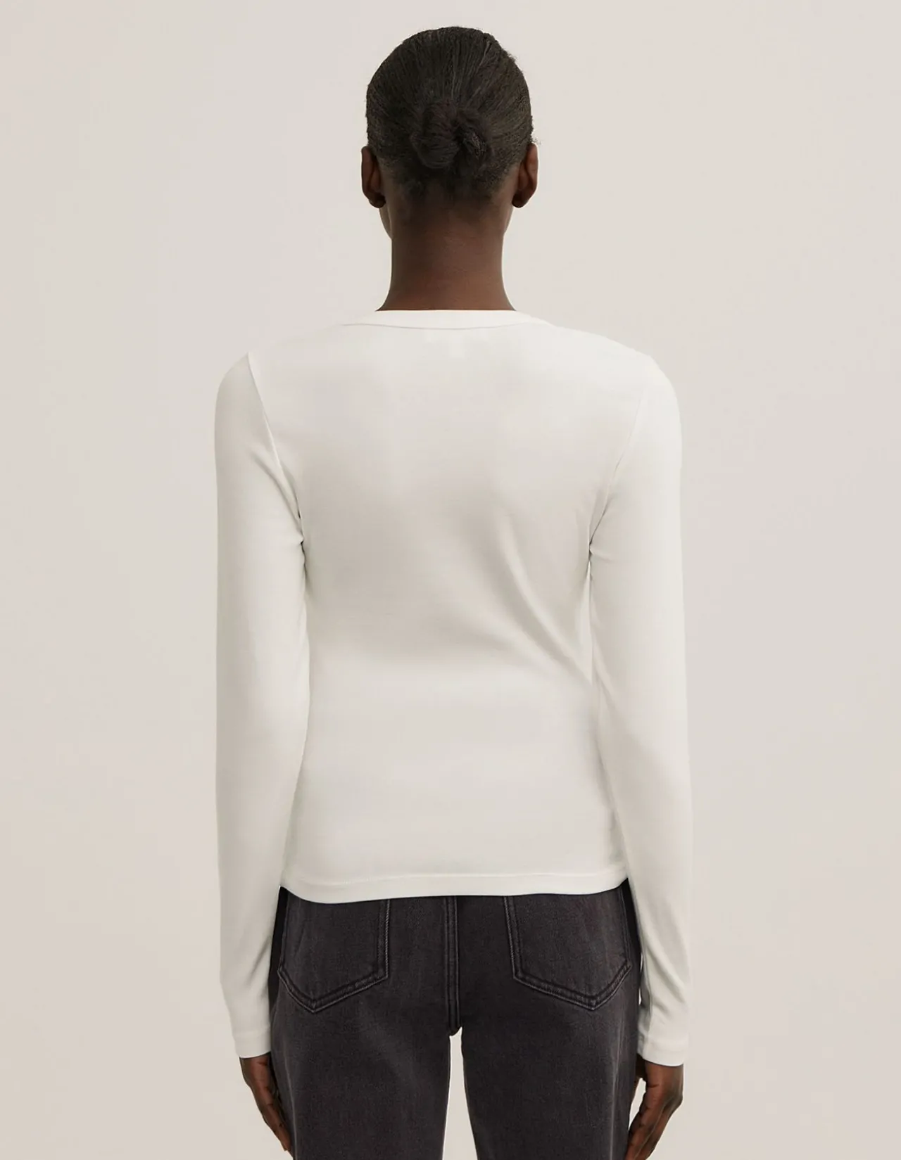 V-Neck Long Sleeve Top