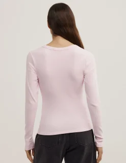V-Neck Long Sleeve Top
