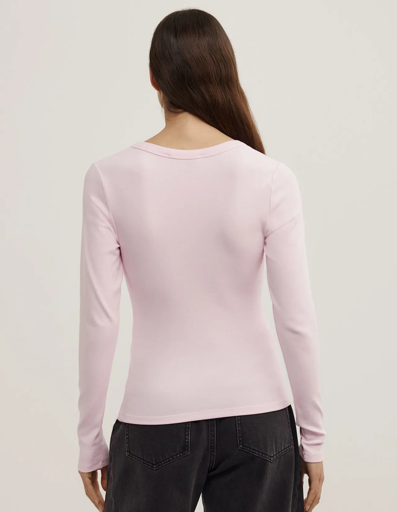 V-Neck Long Sleeve Top