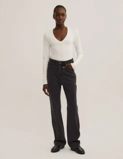 V-Neck Long Sleeve Top