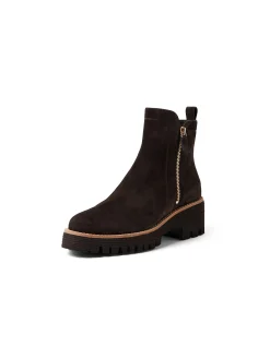 Wader Twin Zip Suede Lug Sole Ankle Boots