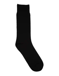 WAFFLE TEXT CREW SOCKS