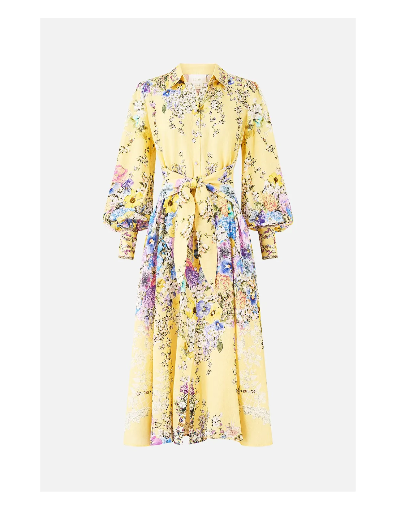 WAIST TIE SHIRT DRESS
