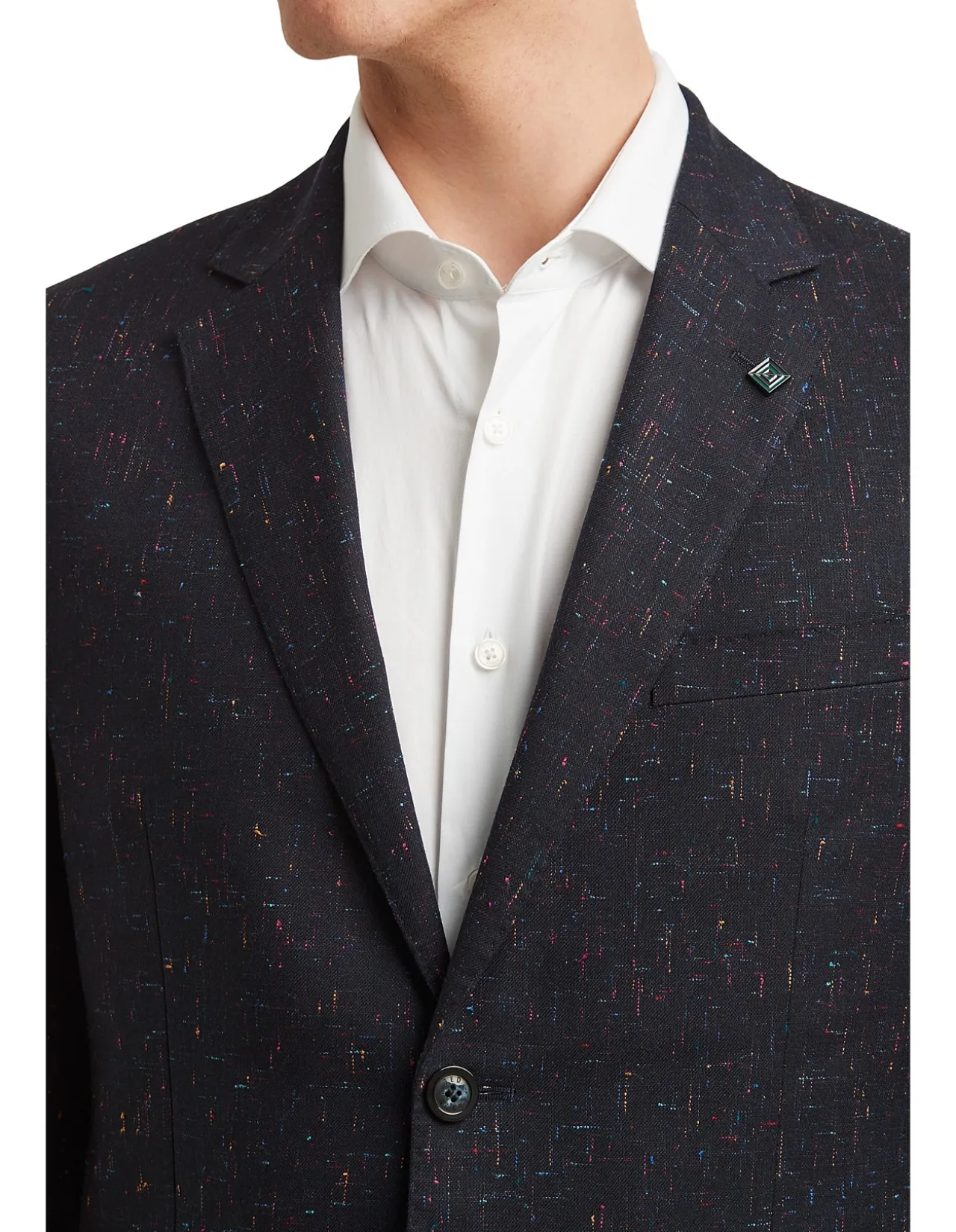 WALLACE NAVY WITH MULTI COLOUR SPORTS JACKET