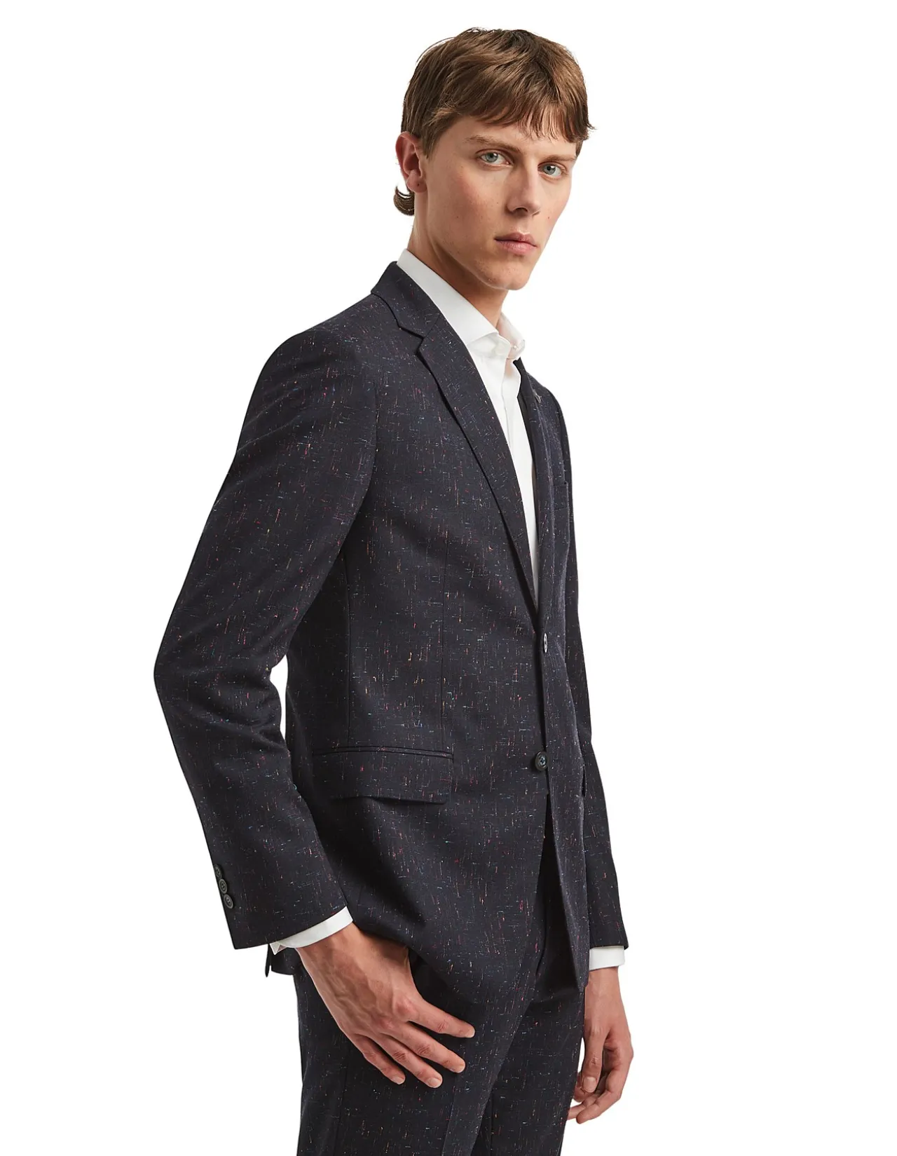 WALLACE NAVY WITH MULTI COLOUR SPORTS JACKET