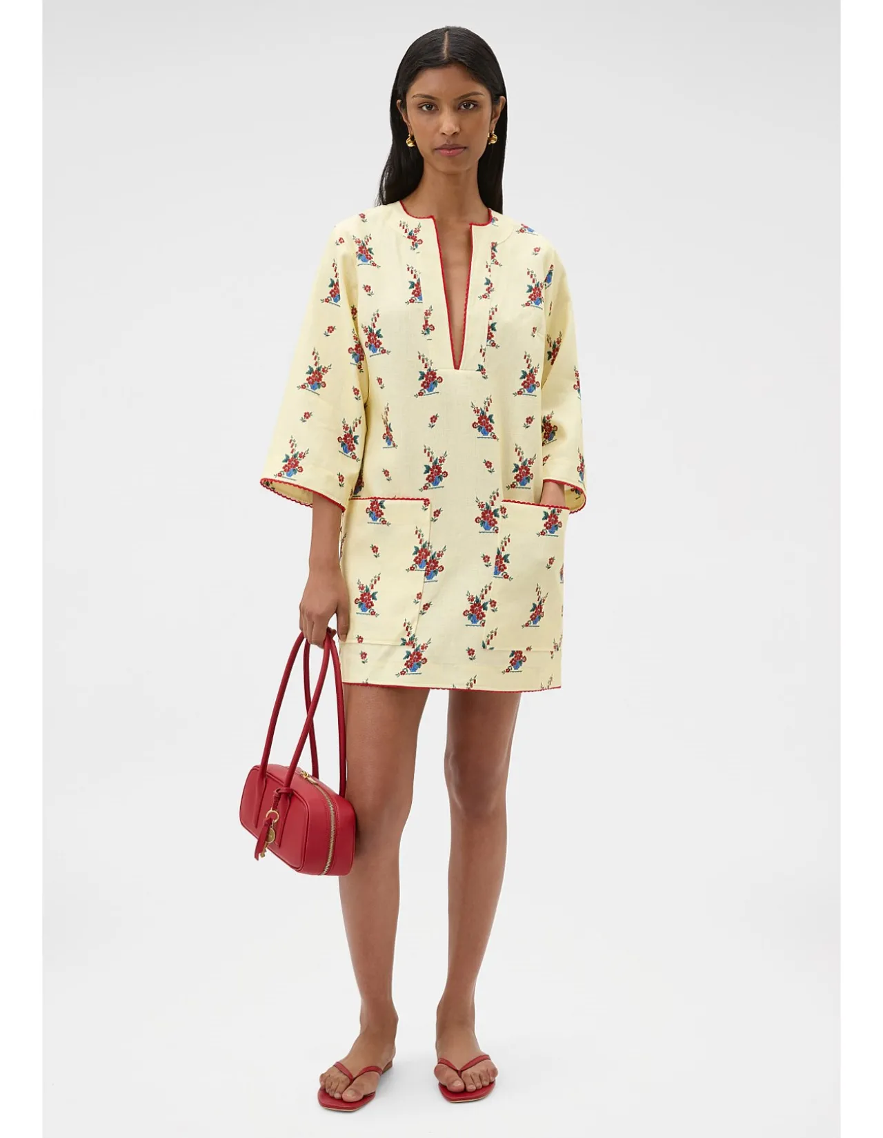 Wallpaper Floral Print Tunic Dress
