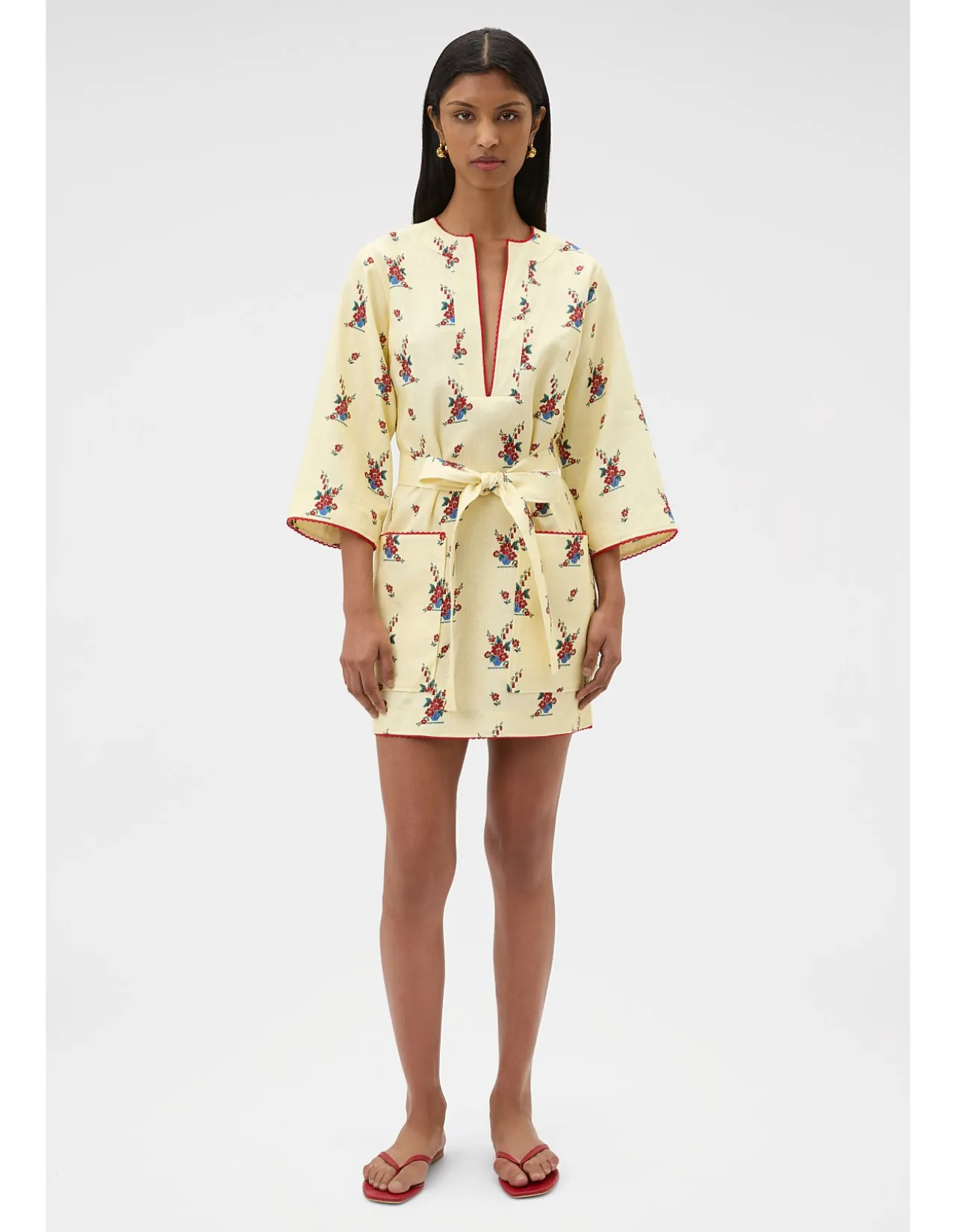 Wallpaper Floral Print Tunic Dress