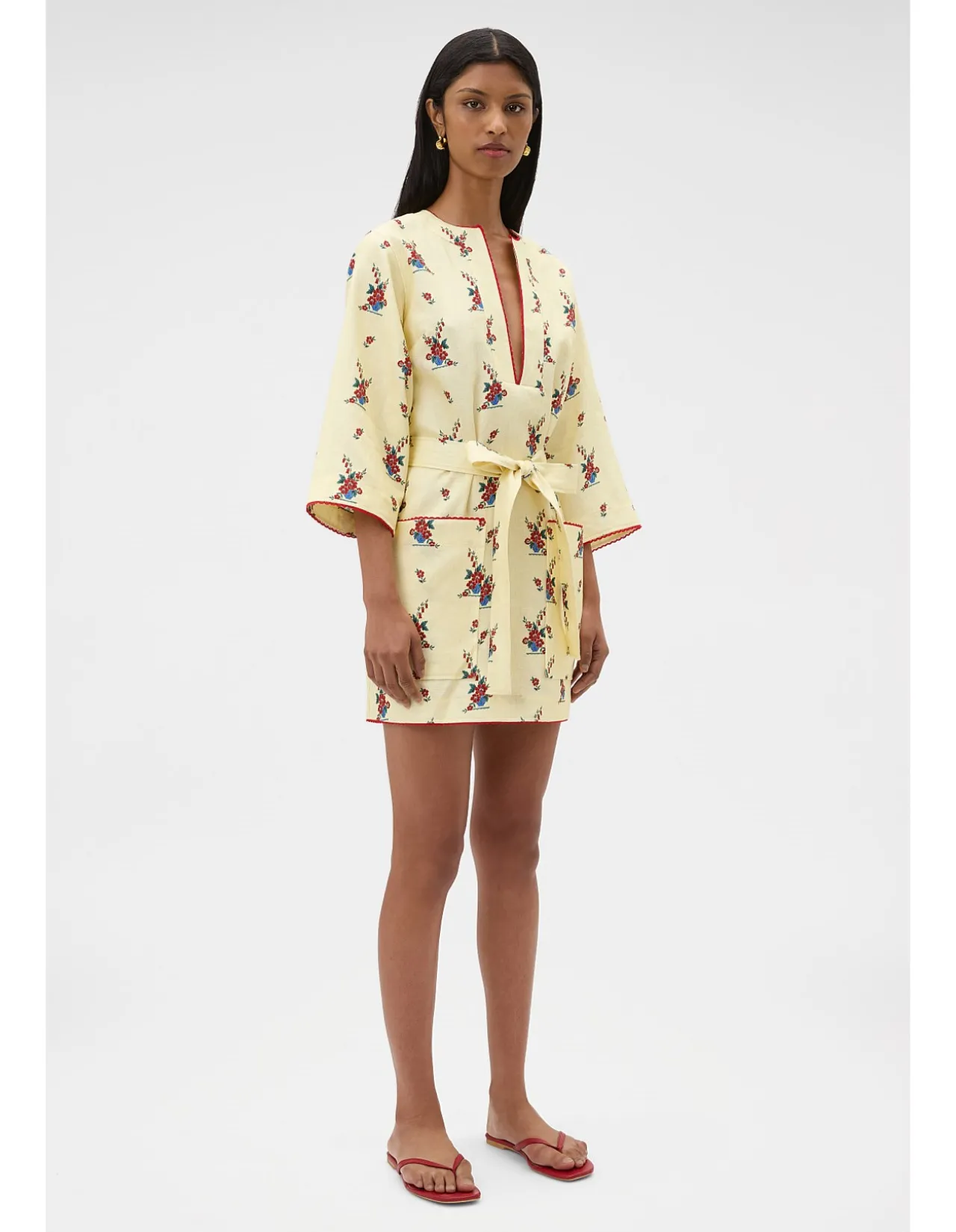 Wallpaper Floral Print Tunic Dress