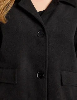 Wanderer Wool Look Cropped Button Jacket