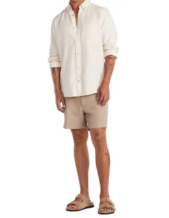 WASHED LINEN BUTTON DOWN SHIRT