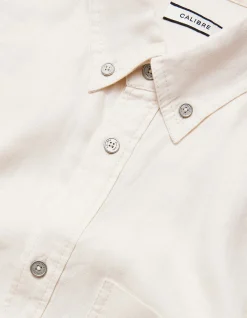 WASHED LINEN BUTTON DOWN SHIRT