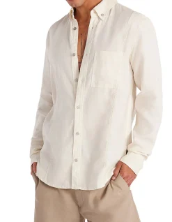 WASHED LINEN BUTTON DOWN SHIRT