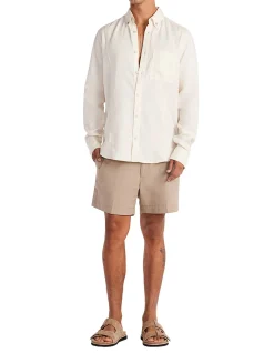 WASHED LINEN BUTTON DOWN SHIRT