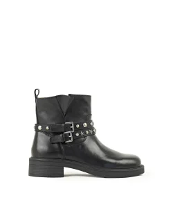 WAVERLY ANKLE BOOT WITH STUDDED STRAPS