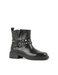 WAVERLY ANKLE BOOT WITH STUDDED STRAPS