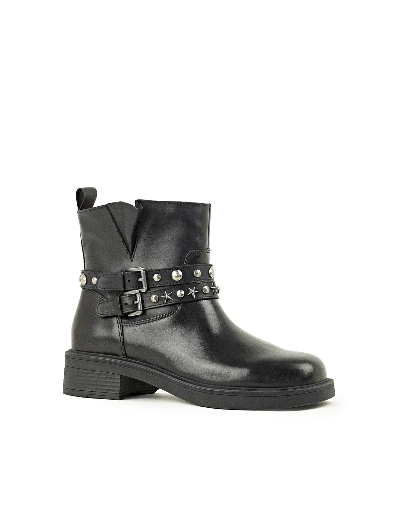 WAVERLY ANKLE BOOT WITH STUDDED STRAPS