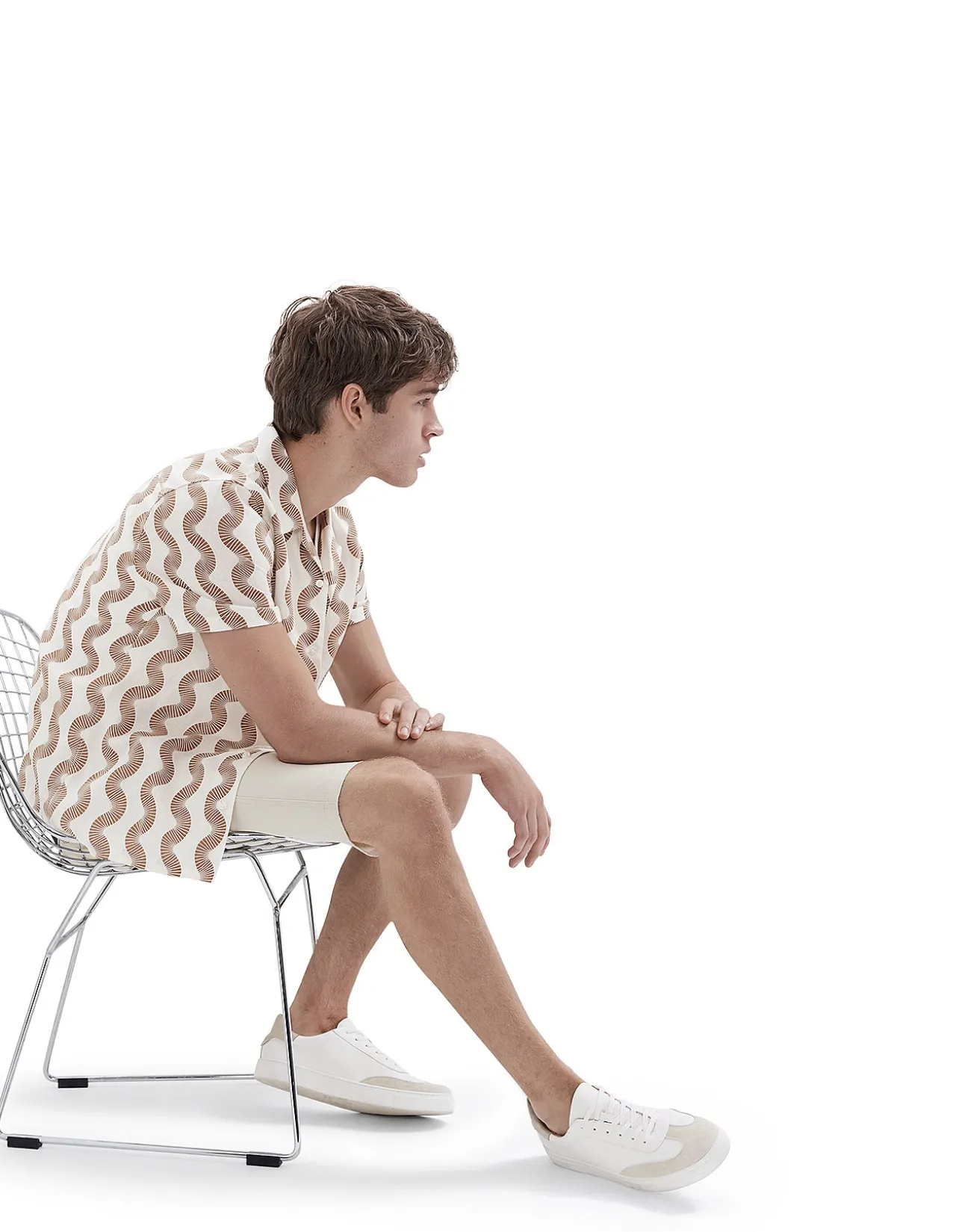 WAVY PRINT REGULAR FIT SHIRT
