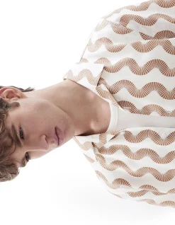 WAVY PRINT REGULAR FIT SHIRT