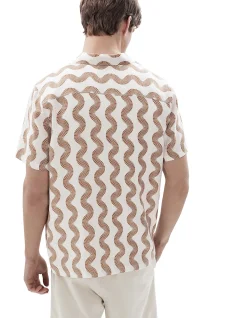 WAVY PRINT REGULAR FIT SHIRT