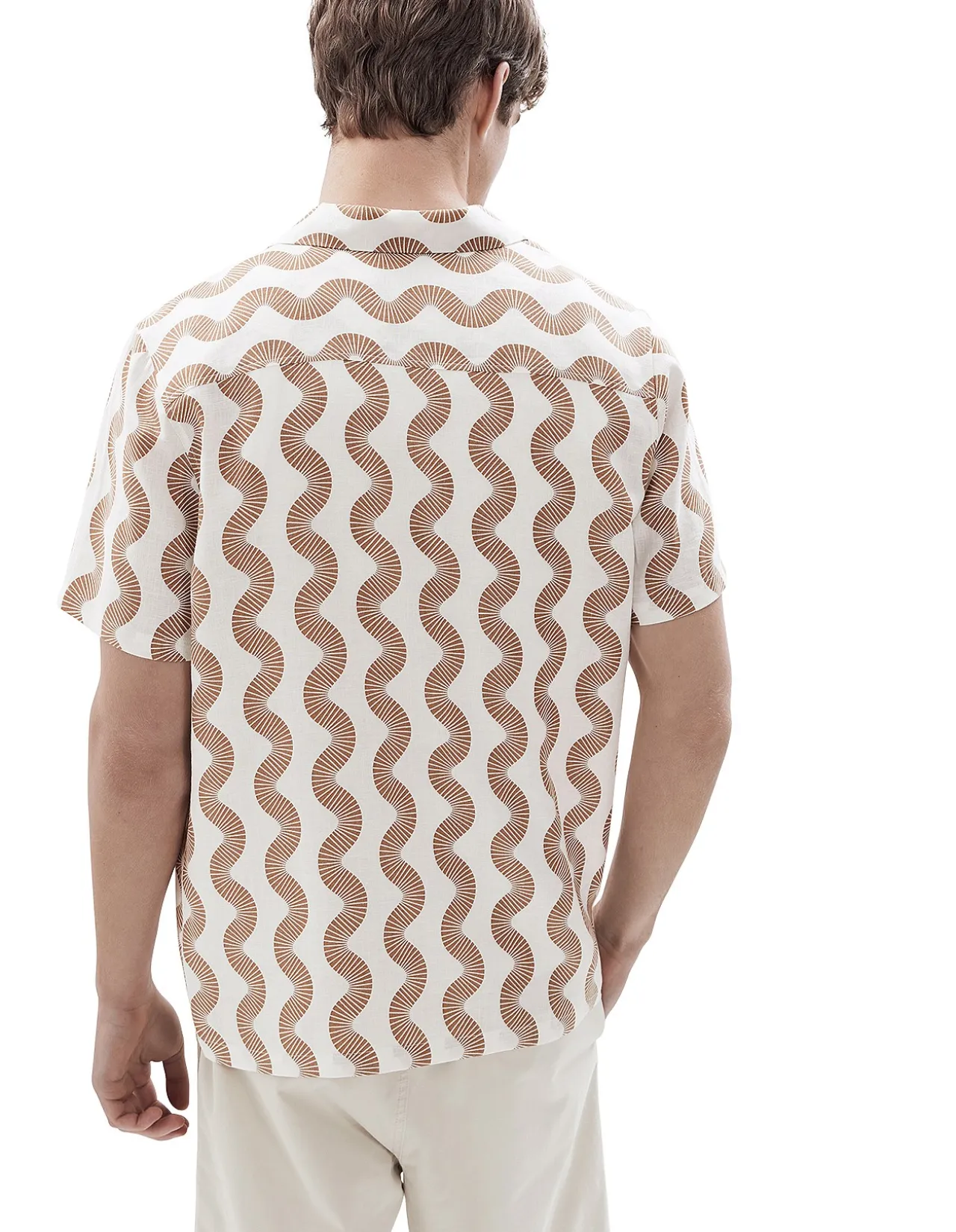 WAVY PRINT REGULAR FIT SHIRT