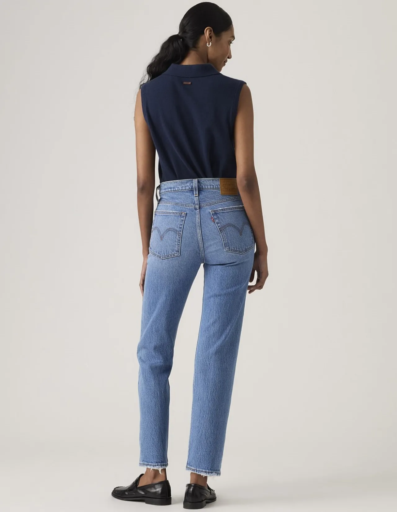 Wedgie Straight High Rise Ankle Jeans
