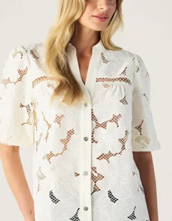 WHISPER EMBROIDERY BLOUSE