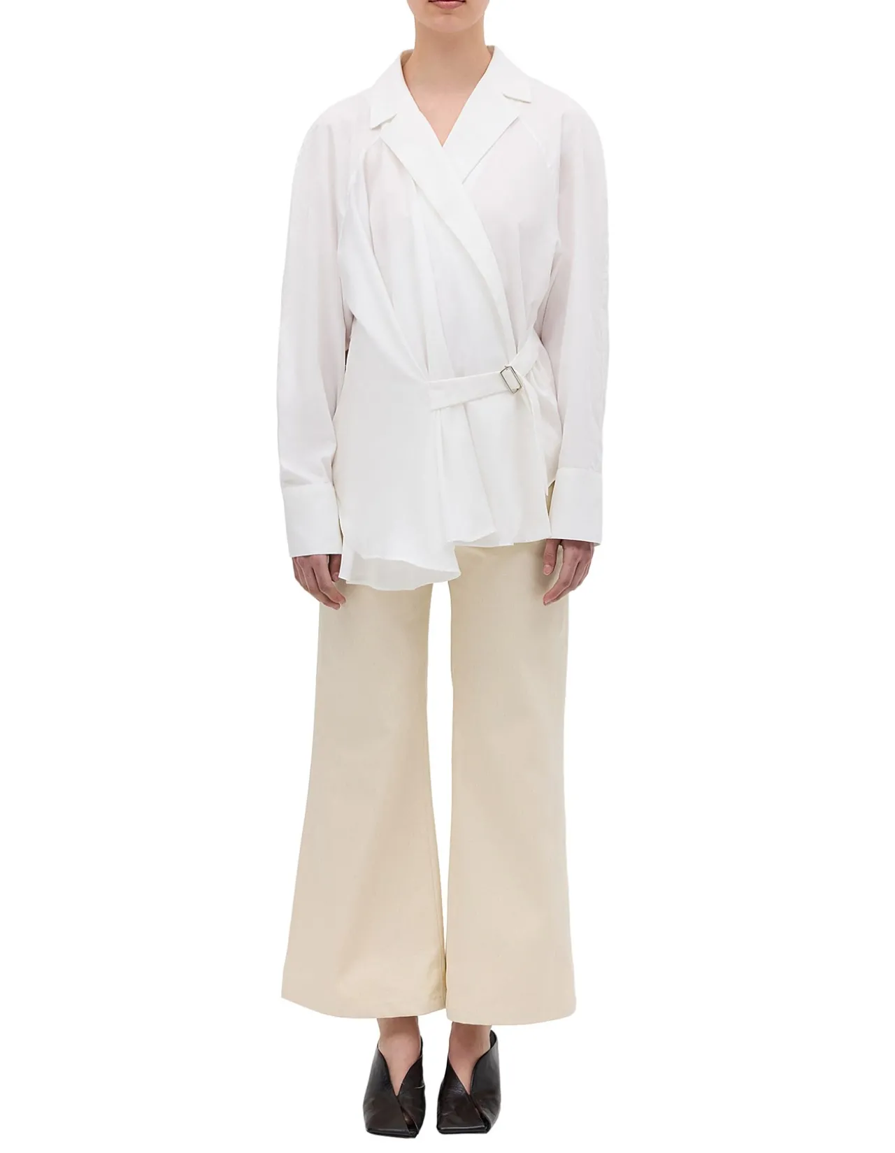 WHITE COTTON ISABELLA SHIRT