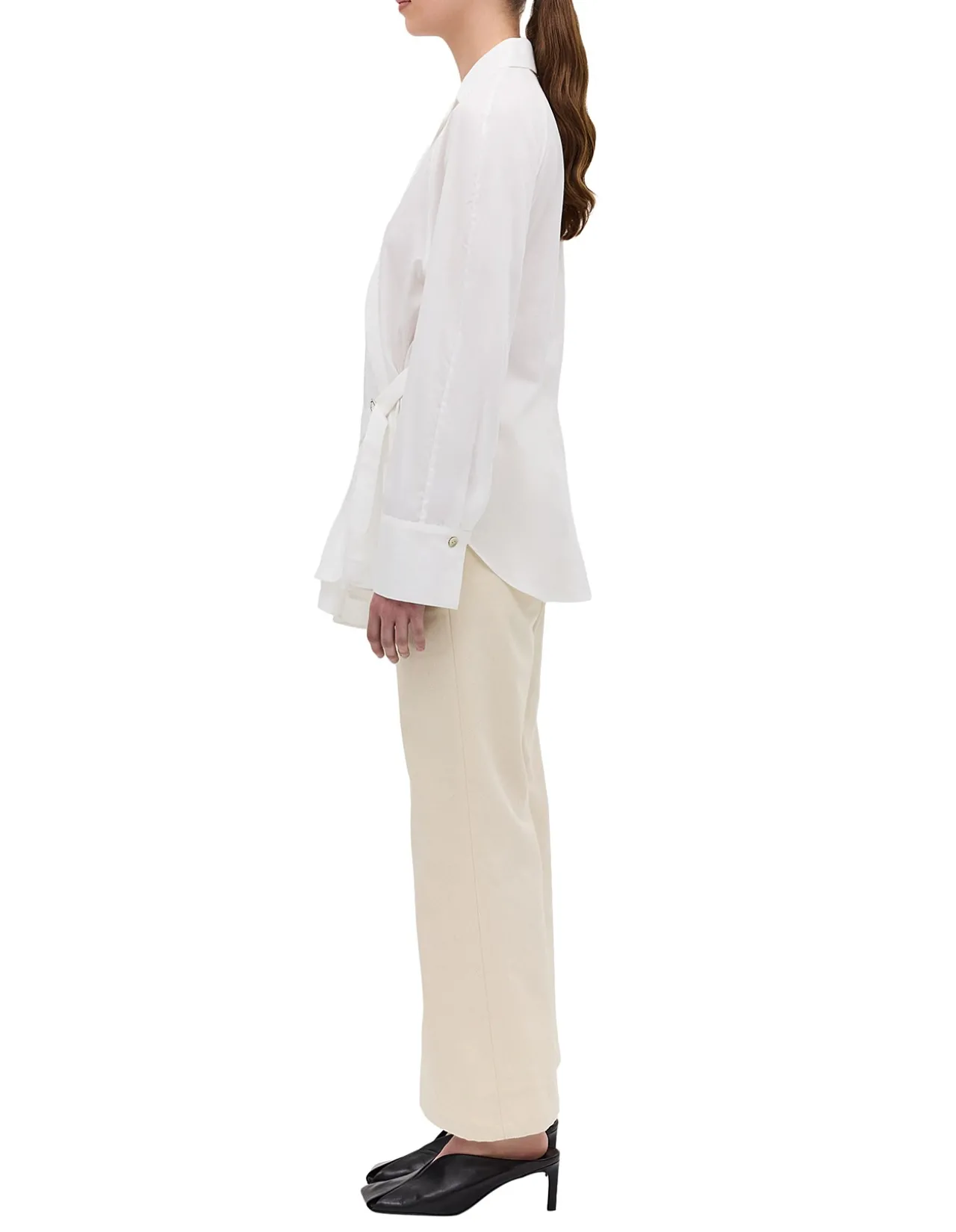 WHITE COTTON ISABELLA SHIRT