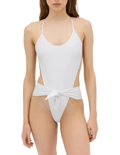 WHITE SPANDEX RISING ONE PIECE