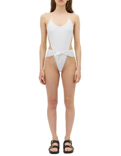 WHITE SPANDEX RISING ONE PIECE