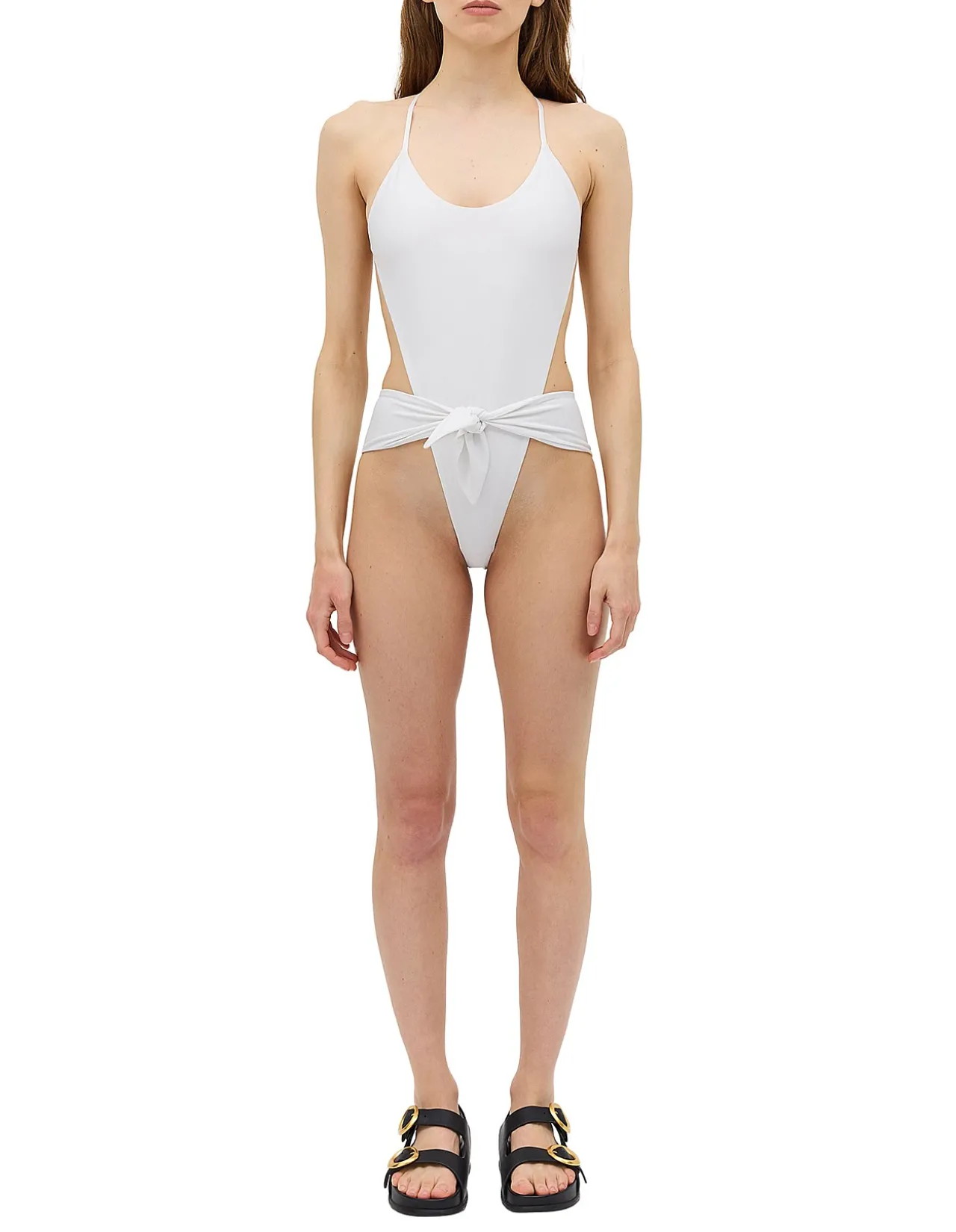 WHITE SPANDEX RISING ONE PIECE