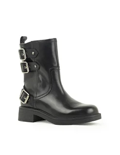 WHITLEY ANKLE BOOT WITH THREE BUCKLES