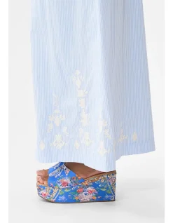 WIDE LEG ELASTIC WAIST PANT
