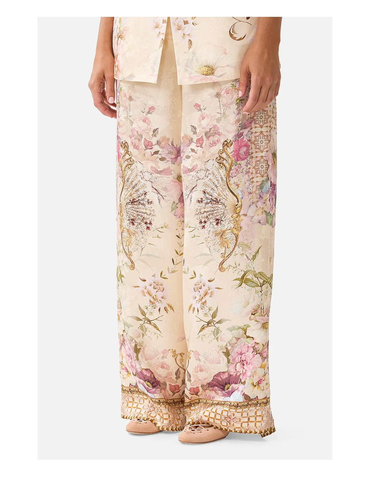 WIDE LEG WAISTED PANT