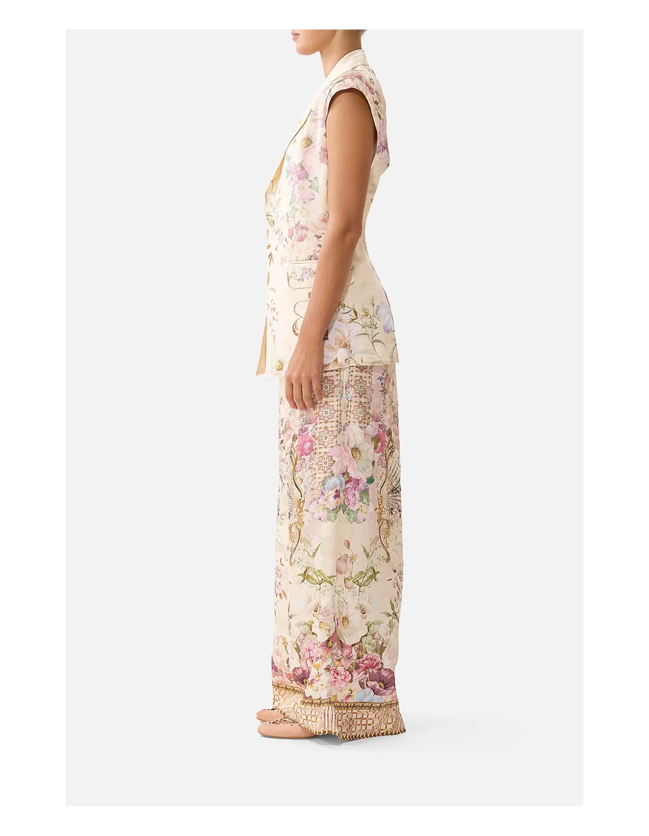 WIDE LEG WAISTED PANT