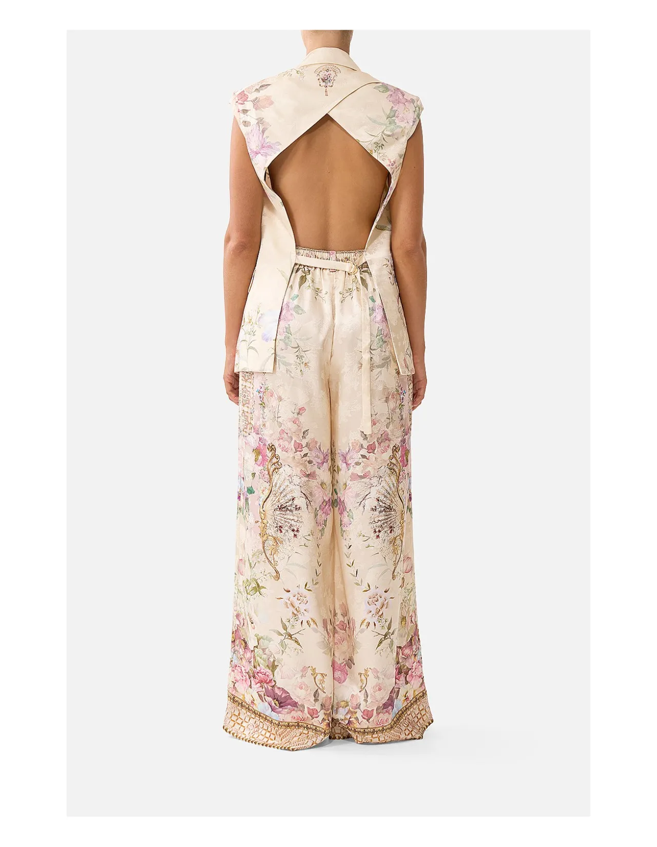 WIDE LEG WAISTED PANT