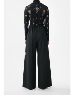WIDE LEG WAISTED PANT