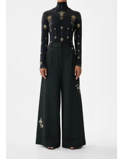 WIDE LEG WAISTED PANT