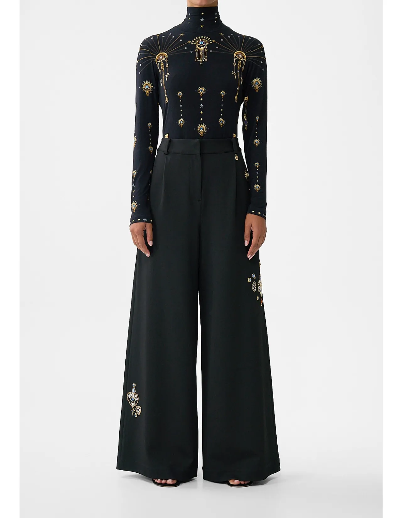 WIDE LEG WAISTED PANT