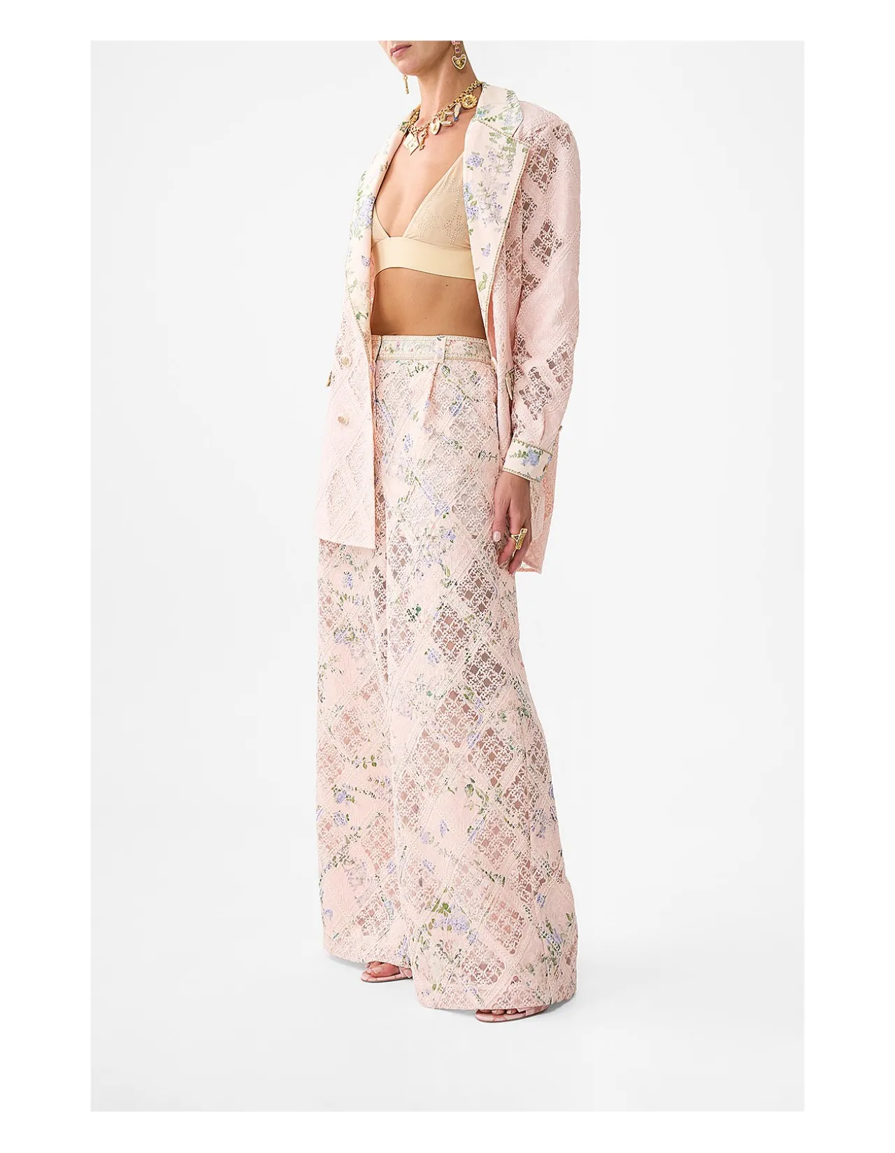 WIDE LEG WAISTED PANT